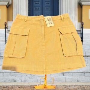 Anything Bling Boutique Cargo Mini Skirt Taupe Size Medium NWT‎